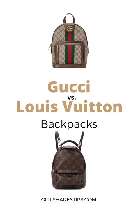 gucci vs lv backpack